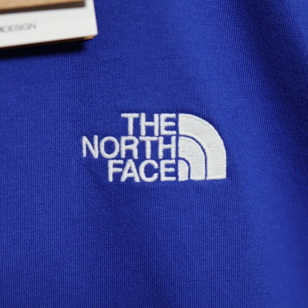 The North Face T-Shirt Mens Large Blue SS Evolution Box Fit Tee Casual NF0A84GD